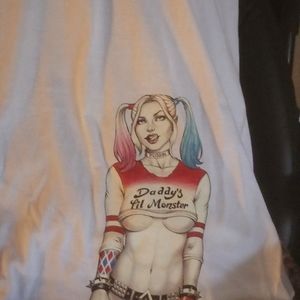 Custom Harley Quinn V-neck shirt